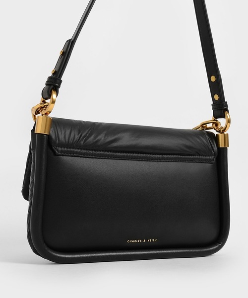 「CHARLES & KEITH」 2WAYバッグ M ブラック レディース_画像3