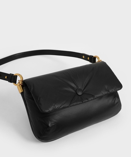 「CHARLES & KEITH」 2WAYバッグ M ブラック レディース_画像7