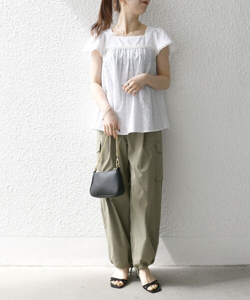 「SHIPS any」 半袖シャツ ONE SIZE ブルー レディース_画像2
