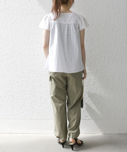 「SHIPS any」 半袖シャツ ONE SIZE ブルー レディース_画像3