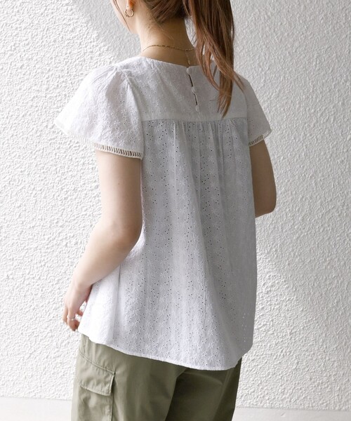 「SHIPS any」 半袖シャツ ONE SIZE ブルー レディース_画像6