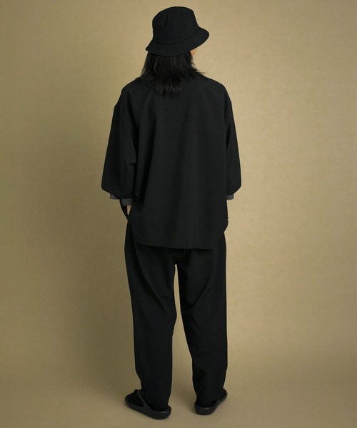 「SENSE OF PLACE by URBAN RESEARCH」 半袖シャツ MEDIUM ブラック メンズ_画像8