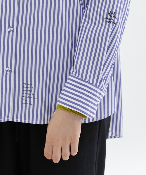 「nop de nod」 長袖ブラウス M ライトブルー レディース_画像8