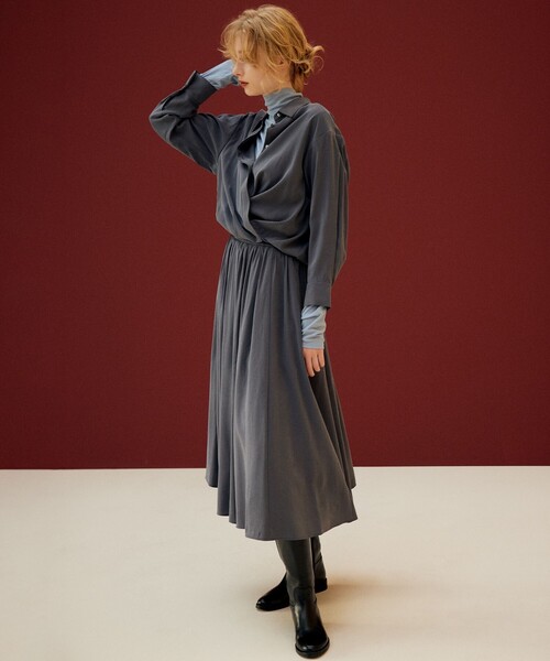 「組曲」 スカート 2 グレー レディース_画像5