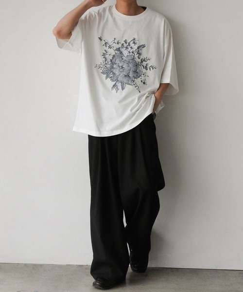 「Nilway」 半袖Tシャツ LARGE ホワイト メンズ_画像5