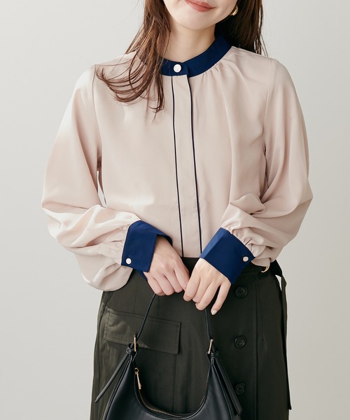 「natural couture」 長袖ブラウス FREE ベージュ レディース_画像3