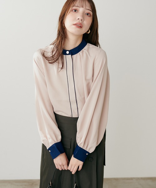 「natural couture」 長袖ブラウス FREE ベージュ レディース_画像4