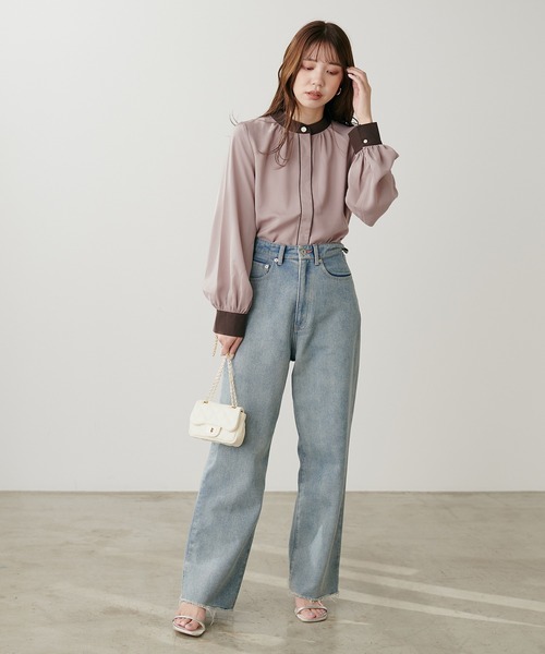 「natural couture」 長袖ブラウス FREE ベージュ レディース_画像6