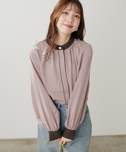 「natural couture」 長袖ブラウス FREE ベージュ レディース_画像8