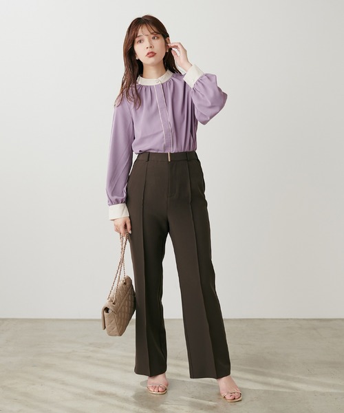 「natural couture」 長袖ブラウス FREE ベージュ レディース_画像9