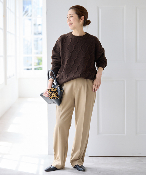 スラックス パンツ 2WAYストレッチスリムストレートパンツ レディース | Spick＆Span | 05