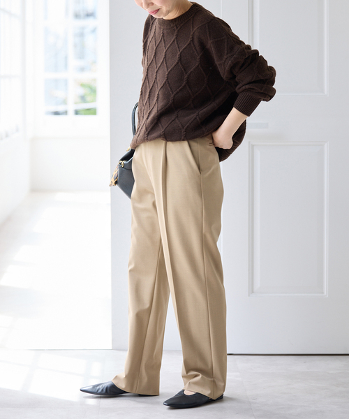 スラックス パンツ 2WAYストレッチスリムストレートパンツ レディース | Spick＆Span | 15