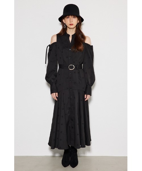 「rienda」 長袖ワンピース SMALL グレー レディース_画像5