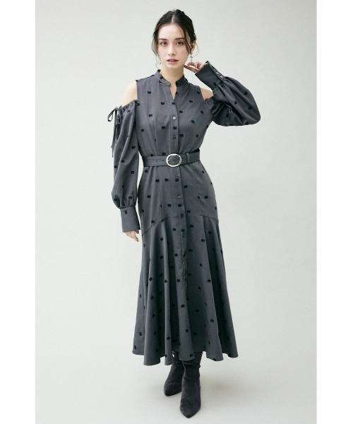 「rienda」 長袖ワンピース SMALL グレー レディース_画像8