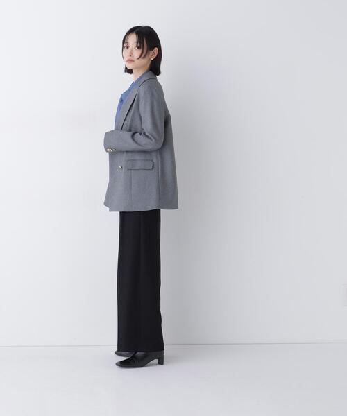 ナチュラルビューティーベーシック　 ダブルブレストボクシージャケットII NATURAL BEAUTY BASIC（ナチュラルビューティーベーシック