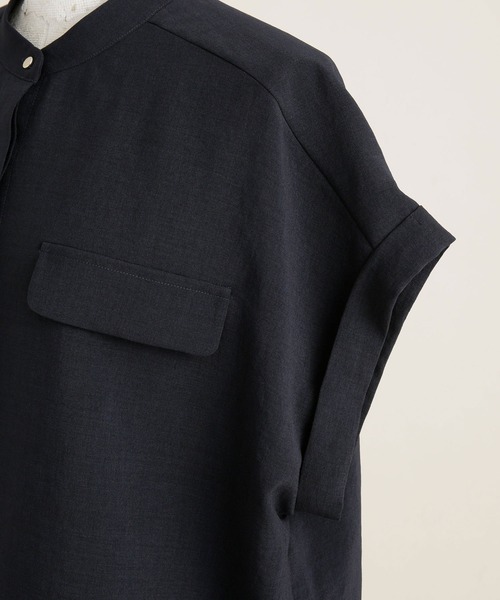 シャツ ブラウス LB.04/メランジドライスタンドシャツブラウス 半袖|ZOZOTOWN |19