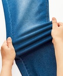 ジーンズ デニム デニムパンツ ふんわり裏起毛...の詳細画像4
