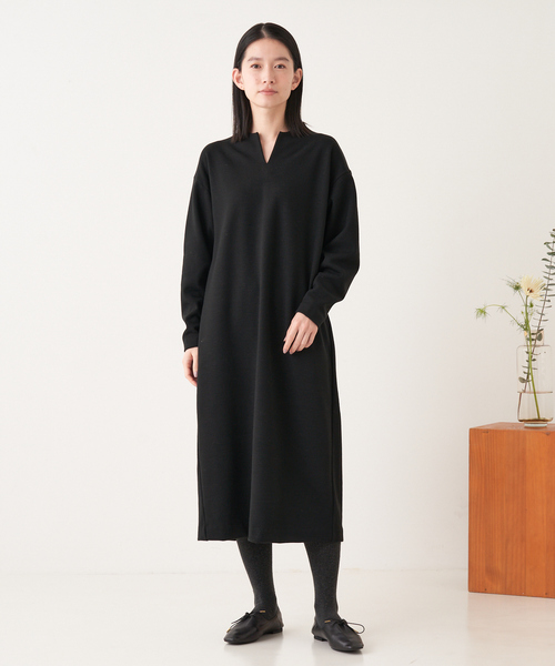 collex（コレックス） ワンピース ウール混 バックフォルム前スリット