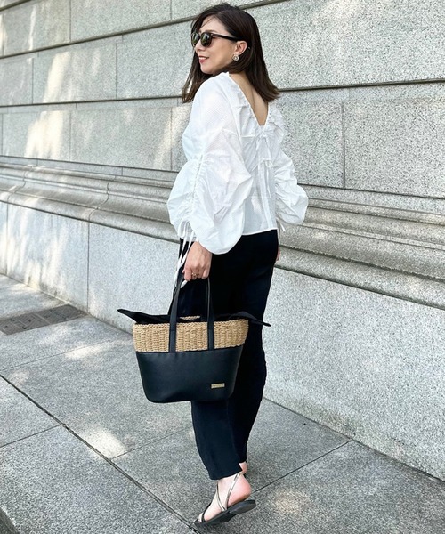 美品■ LA BAGAGERIE カゴハンドバッグ 2way ショルダーバッグ 美品□ LA BAGAGERIE カゴハンドバッグ 2way ショルダーバッグの通販は