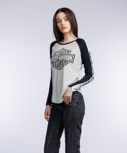 【Harley-Davidson】コラボ Dickies ロング スリーブ Tシャツ Harley Davidson ディッキーズ x ハーレーダビッドソン