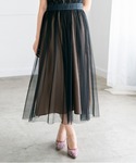 ドレス チュールシフォンワンピース「結婚式/オ...の詳細画像4