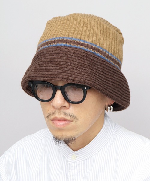 G/FORE グレー バケットハットメンズサイズFR Basiquenti 帽子 ハット リブニット バケットハット（プレーン