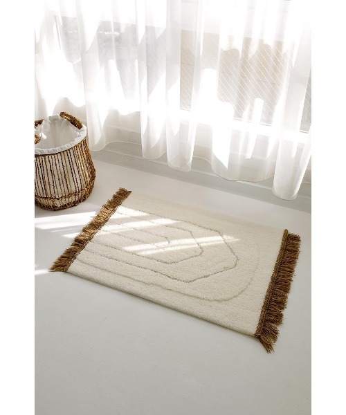 ALEXlA STAM 非売品マット ALEXIA STAM（アリシアスタン） ラグ ラグマット Bicolor Fringe Rug M