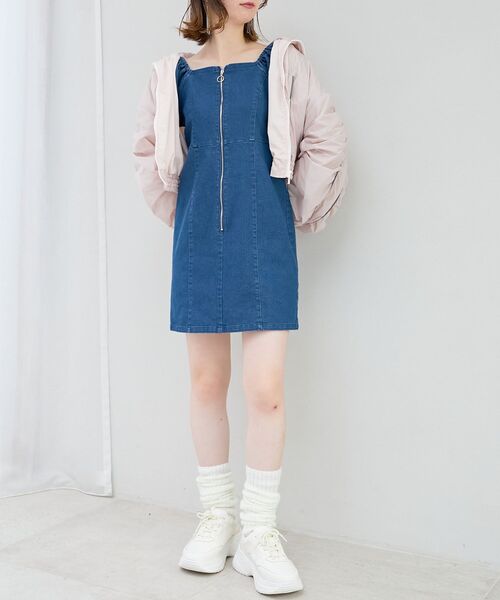 MAJESTIC LEGON（マジェスティックレゴン） ワンピース フロントジップ