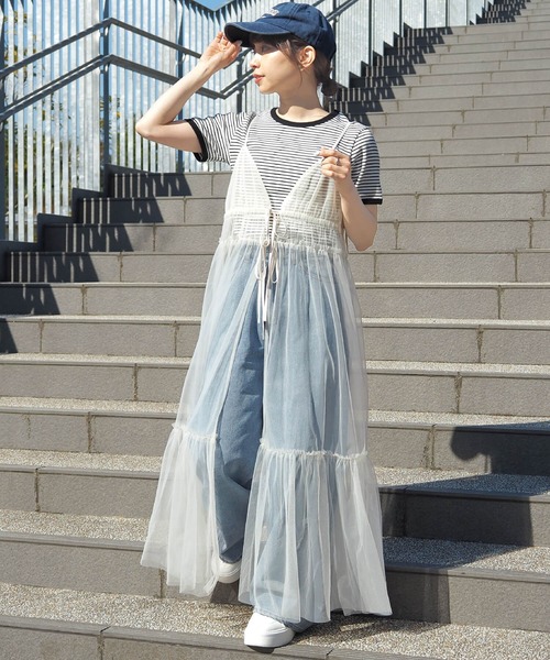 tiptop（ティップトップ） ワンピース 前後2wayチュールキャミ  