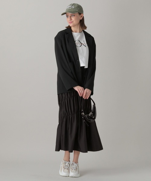 FOREVER21 スカート 「2024SS」シャーリングロングスカート