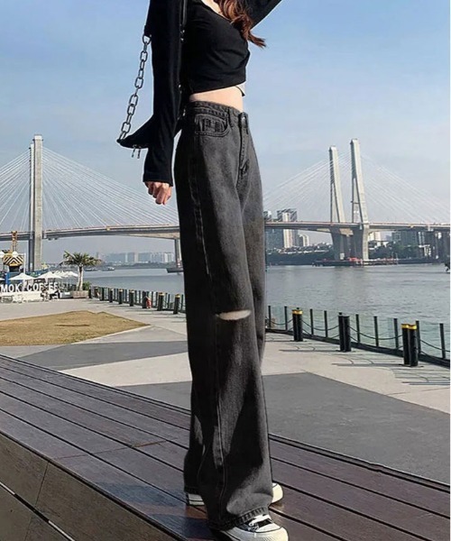 デニム・ジーパン   SS24 PANTALONE (DW0DW1760632 1A5) ウィメンズ | ジーンズ | カルバン クライン 公式オンライン