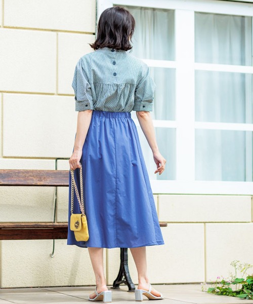 BELLUNA PLUS（ベルーナプラス） スカート ふんわり切替フレアー