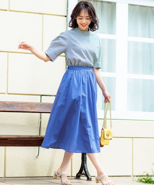 BELLUNA PLUS（ベルーナプラス） スカート ふんわり切替フレアー