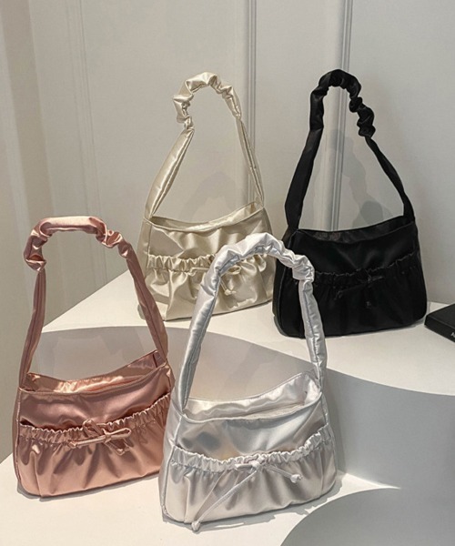 【Gentlewoman】BOW STRAP SHOULDER BAG リボンショルダーバッグ ショルダーバッグ バッグ リボンポイントショルダーバック