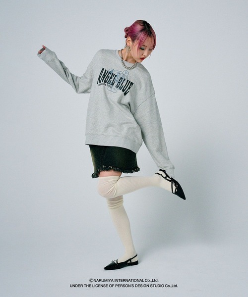 希少新品PAGEBOY×ANGEL BLUEアソートルーズスウェットナカムラくん セール】【PAGEBOY×ANGEL BLUE】 ナカムラクンルーズスウェット