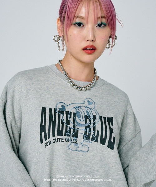 希少新品PAGEBOY×ANGEL BLUEアソートルーズスウェットナカムラくん PAGEBOY トレーナー スウェット 「PAGEBOY×ANGEL BLUE」アソート
