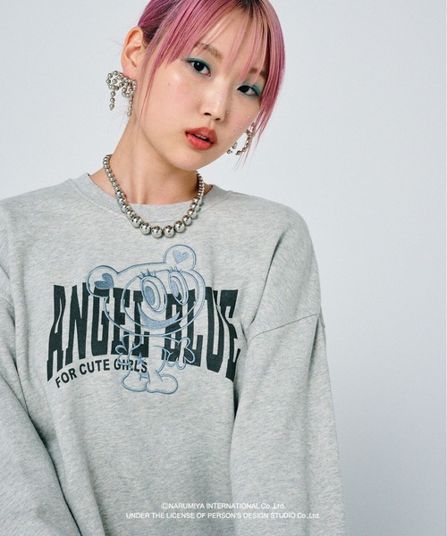 希少新品PAGEBOY×ANGEL BLUEアソートルーズスウェットナカムラくん セール】<PAGEBOY×ANGEL BLUE>アソートルーズスウェット