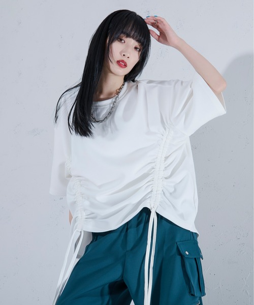 tシャツ タートルネックカットソー レディース 日本製]ラグウォームボーダータートルネックカットソー