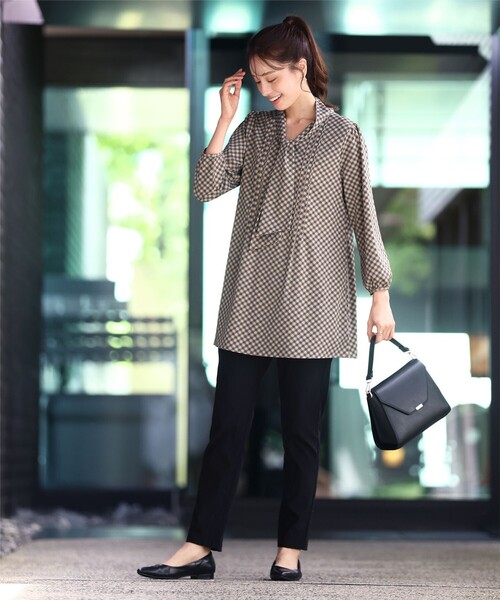 Tiaclasse ブラウス シャツ ボウタイチュニック レディース : ZOZOTOWN