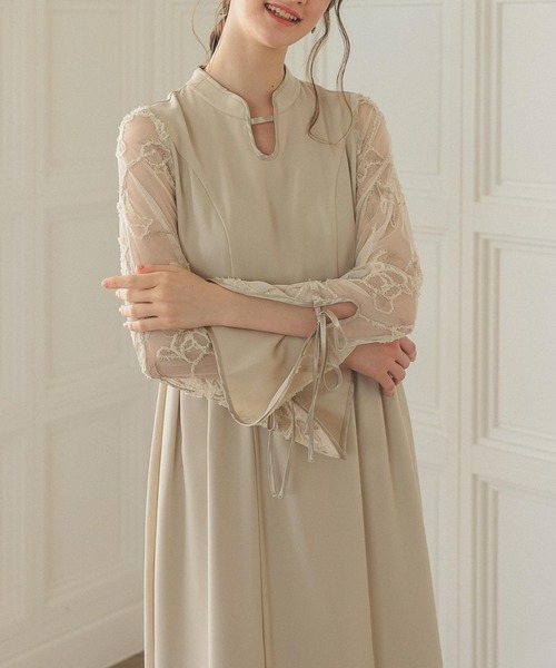 Dorry Doll ドレス フェザーフラワーコクーンドレス結婚式