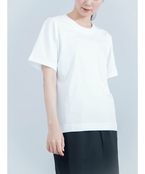 tシャツ 「吸水速乾・UVカット・ストレッチ」ドルマンクルーネックTEE レディース