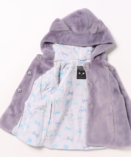 nino コート アウター ねこ耳ファーコート キッズ 子供服 女の子
