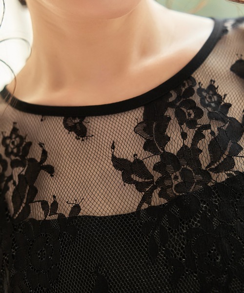 DRESS+ ドレス パーティードレス 結婚式 ワンピース レース