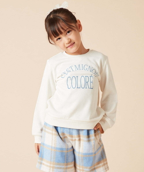 a.v.v（アー・ヴェ・ヴェ） トレーナー 「100-130」ロゴプリント