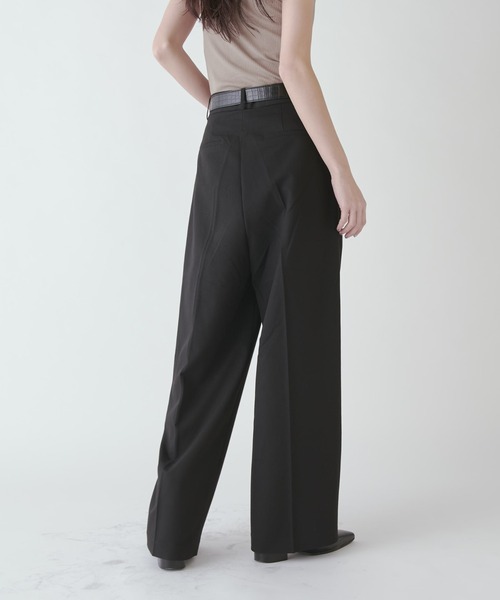 80s M2 3タック レーヨン スラックス W29×L27 ブラック MONO-MART スラックス 「ZOZO限定」2WAYストレッチタックワイド