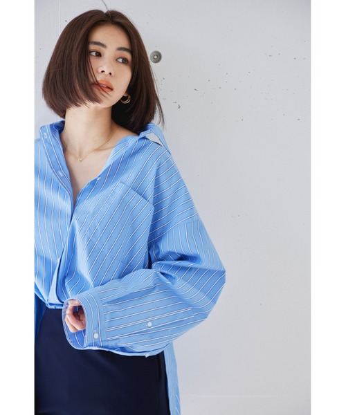 SNIDEL」 シャツワンピース 1 インディゴブルー レディース : 88277383 