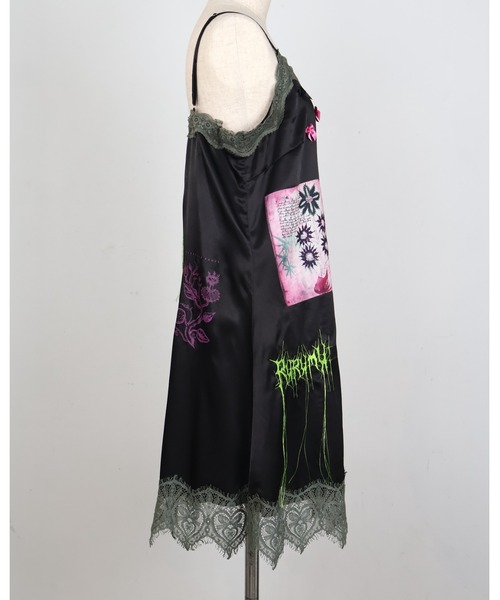 rurumu: collage chiffon tunic dress るるむう rurumu: collage chiffon tunic dress るるむう