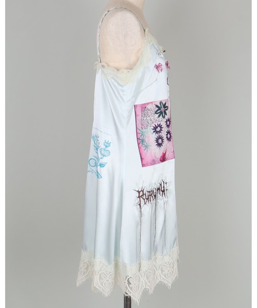 rurumu: ワンピース rurumu:/ルルムウ/collage satin camisole dress