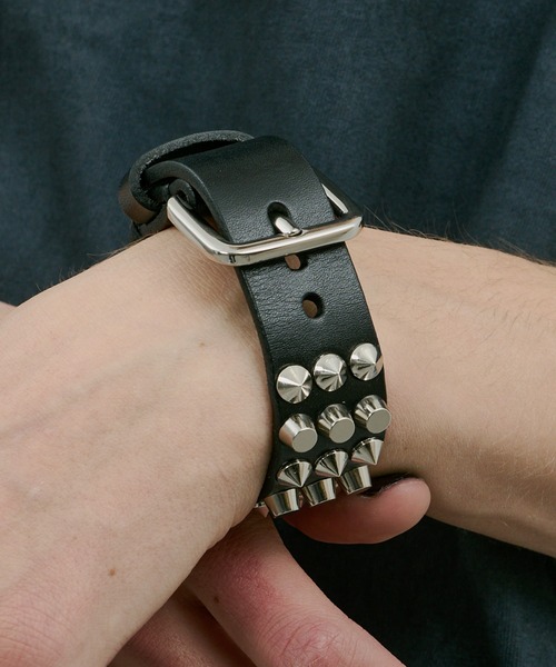 TOGA VIRILIS バングル 「TOGA VIRILIS」Motif leather bangle