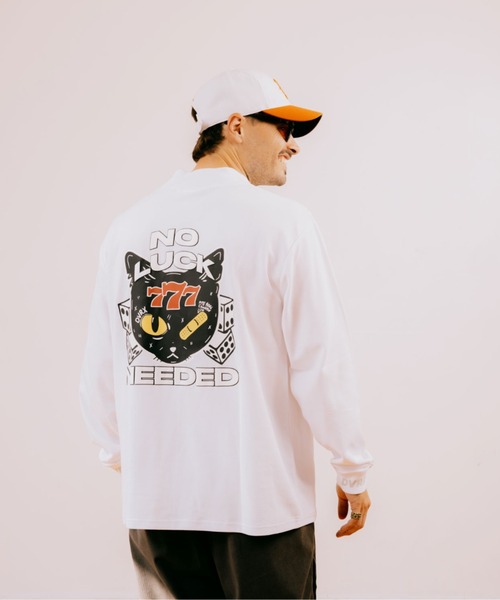 G/FORE ジーフォア XLサイズモックネックロングスリーブT-シャツ 黒色